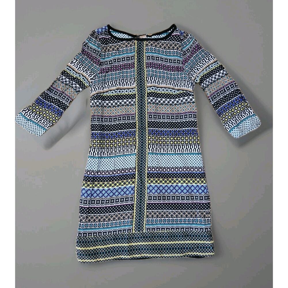 Laundry by Shelli Segal Nordstrom Mod Fair Isle Shift Dress 4 Beautiful Party